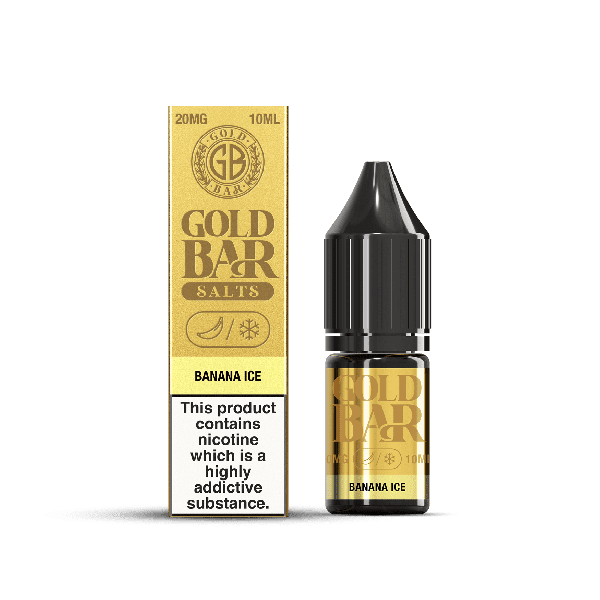 Banana Ice E-Liquid Nicotine Salt By Gold Bar 10ml - Vapestore Direct