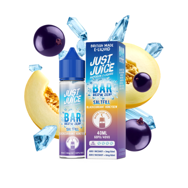 Blackcurrant Honeydew Below Zero E-Liquid Bar Shortfill By Just Juice 40ml - Vapestore Direct
