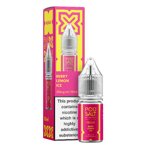 Berry Lemon Ice NEXUS E-Liquid Nicotine Salt By Pod Salt 10ml - Vapestore Direct