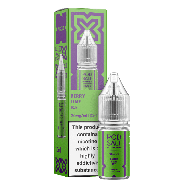 Berry Lime Ice NEXUS E-Liquid Nicotine Salt By Pod Salt 10ml - Vapestore Direct