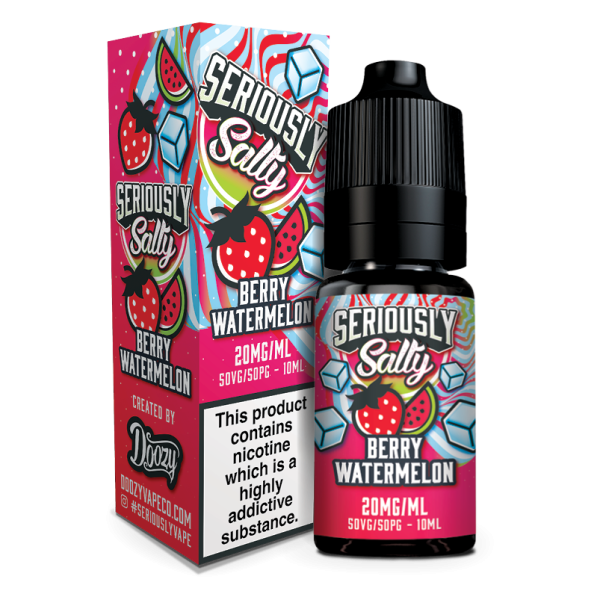 Berry Watermelon Seriously Salty E-Liquid Nicotine Salt By Doozy Vape 10ml - Vapestore Direct