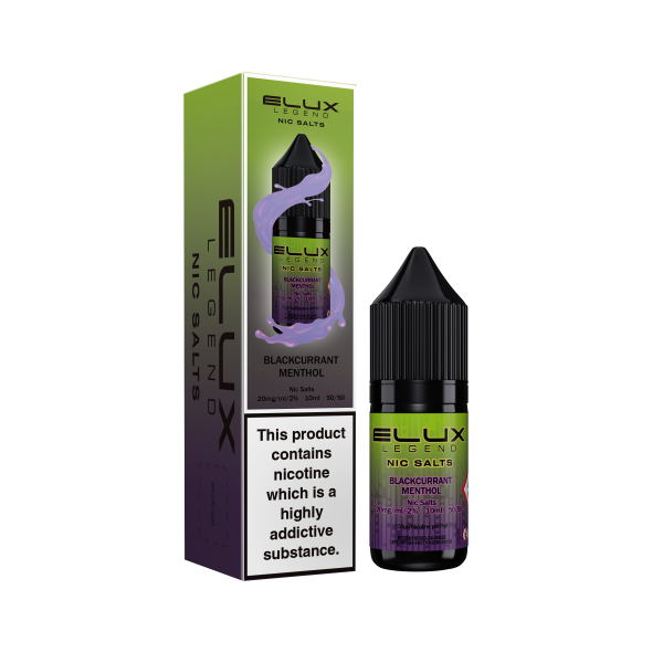 Blackcurrant Menthol E-Liquid Nicotine Salt By Elux Legend 10ml - Vapestore Direct