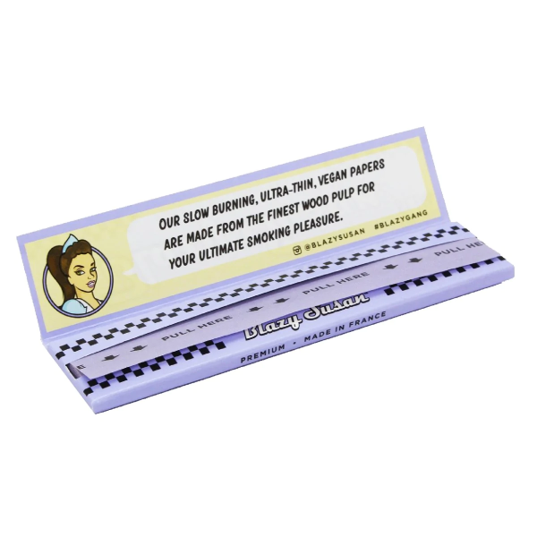 Blazy Susan King Size Purple Rolling Papers - Vapestore Direct