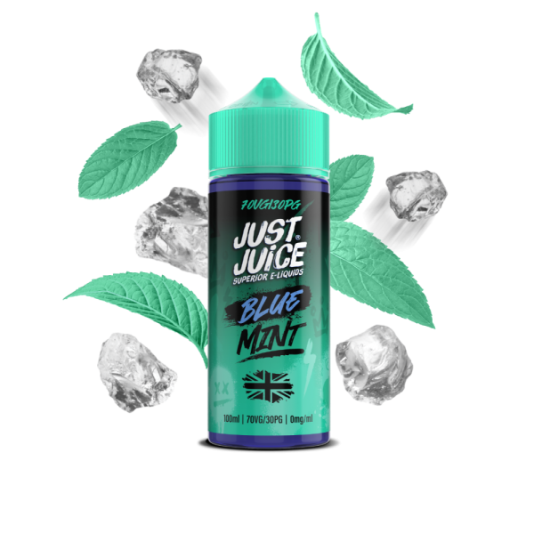 Blue Mint E-Liquid Shortfill By Just Juice 100ml - Vapestore Direct