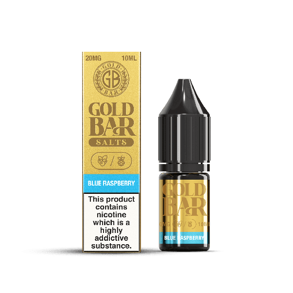 Blue Raspberry E-Liquid Nicotine Salt By Gold Bar 10ml - Vapestore Direct