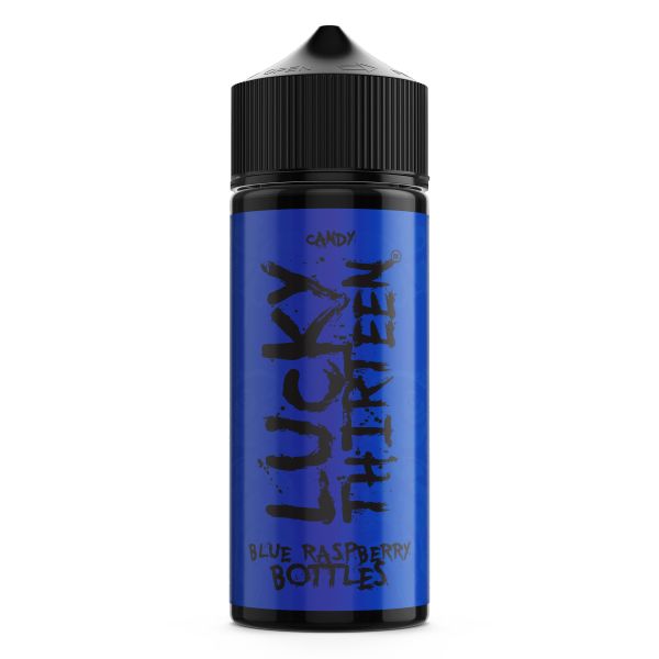 Blue Raspberry Bottles E-Liquid Shortfill By Lucky Thirteen 100ml - Vapestore Direct