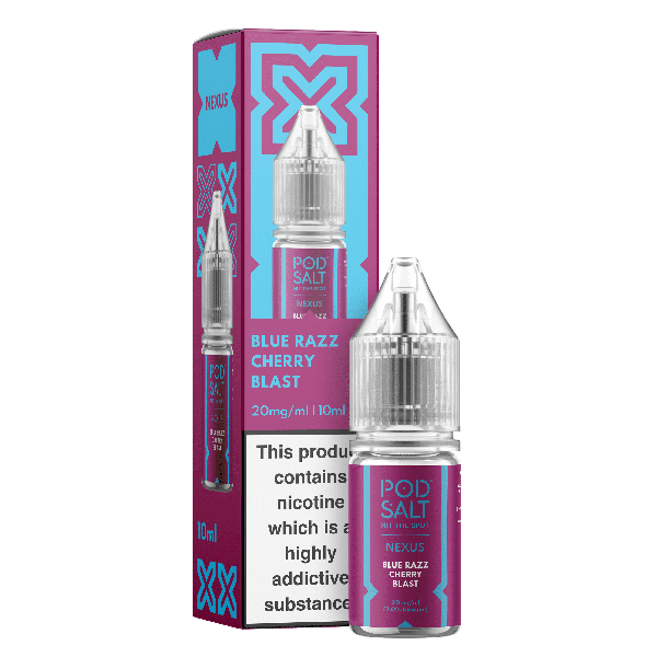 Blue Razz Cherry Blast NEXUS E-Liquid Nicotine Salt By Pod Salt 10ml - Vapestore Direct