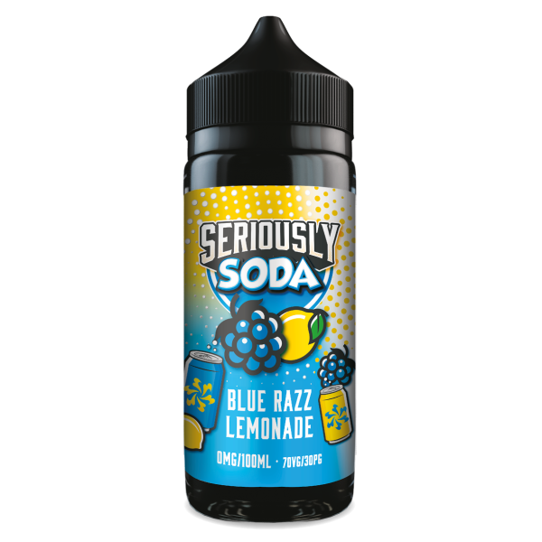 Blue Razz Lemonade Seriously Soda E-Liquid Shortfill By Doozy Vape 100ml - Vapestore Direct