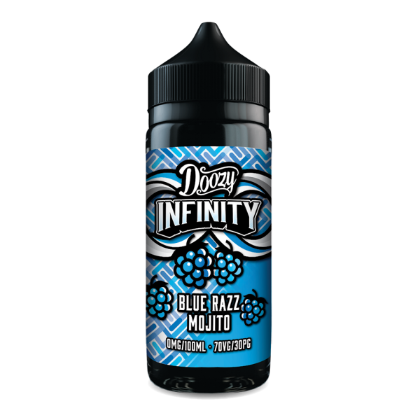 Blue Razz Mojito INFINITY E-Liquid Shortfill By Doozy Vape 100ml - Vapestore Direct