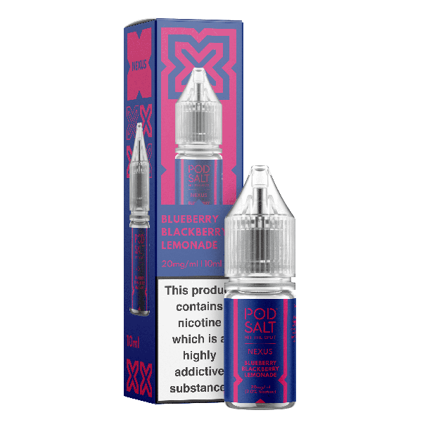 Blueberry Blackberry Lemonade NEXUS E-Liquid Nicotine Salt By Pod Salt 10ml - Vapestore Direct