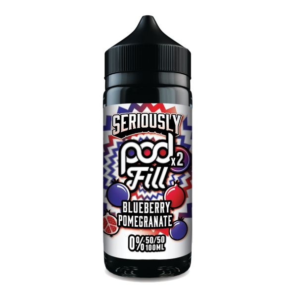 Blueberry Pomegranate Seriously Pod Fill X2 E-Liquid Shortfill by Doozy Vape 100ml - Vapestore Direct