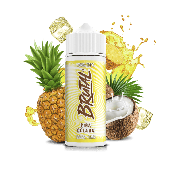 Pina Colada E-Liquid Shortfill Brutal Range By Just Juice 100ml - Vapestore Direct