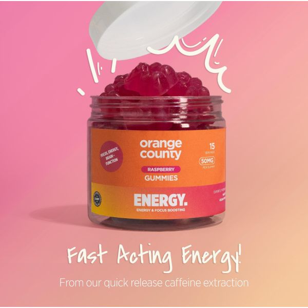 Orange County Energy Caffeine Gummies - Vapestore Direct