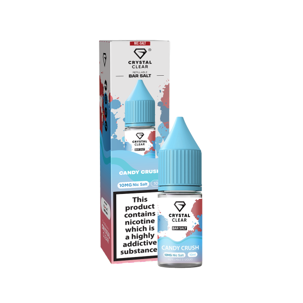 Candy Crush E-Liquid Nicotine Bar Salt By Crystal Clear 10ml - Vapestore Direct