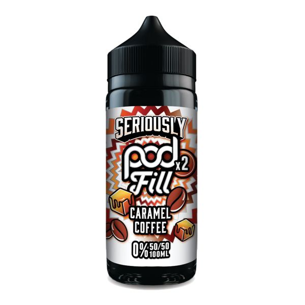 Caramel Coffee Seriously Pod Fill X2 E-Liquid Shortfill by Doozy Vape 100ml - Vapestore Direct