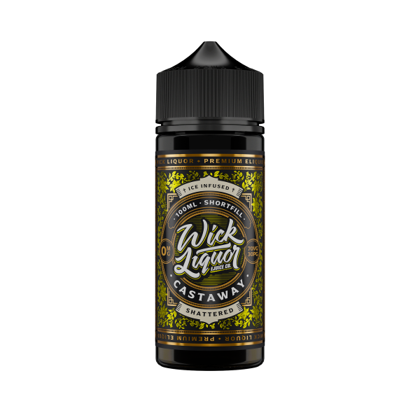 Castaway Shattered E-Liquid Shortfill By Wick Liquor - Vapestore Direct