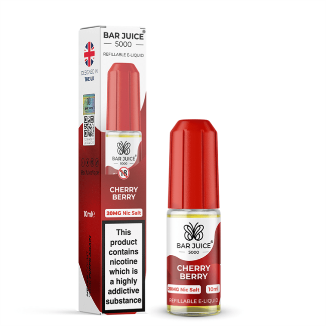 Cherry Berry E-Liquid Nicotine Salt By Bar Juice 10ml - Vapestore Direct
