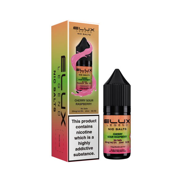 Cherry Sour Raspberry E-Liquid Nicotine Salt By Elux Legend 10ml - Vapestore Direct