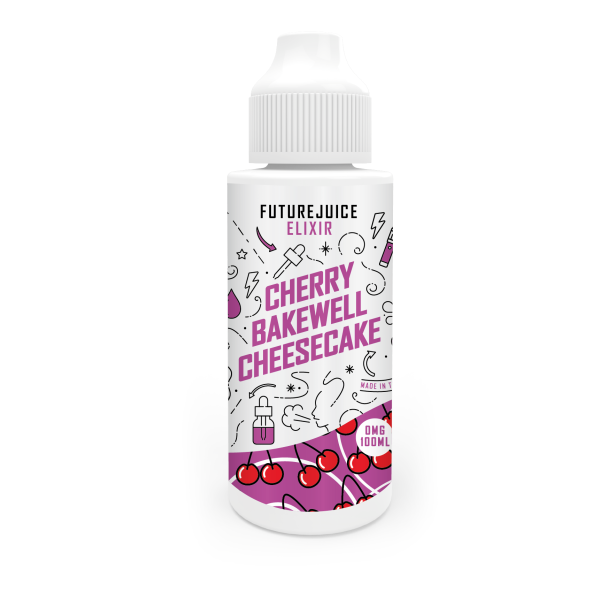 Cherry Bakewell Cheesecake E-Liquid Shortfill By Future Juice 100ml - Vapestore Direct