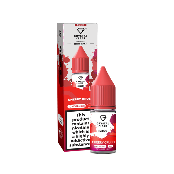 Cherry Crush E-Liquid Nicotine Bar Salt By Crystal Clear 10ml - Vapestore Direct