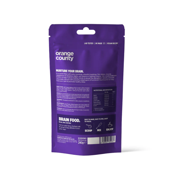 Orange County Mini Brain Food Calm & Unwind 60g - Vapestore Direct
