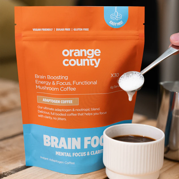 Orange County Brain Food Mushroom Coffee 200g - Vapestore Direct