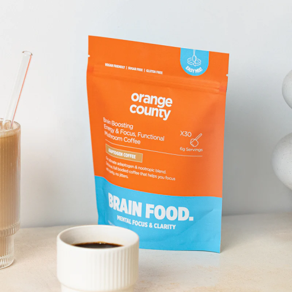 Orange County Brain Food Mushroom Coffee 200g - Vapestore Direct