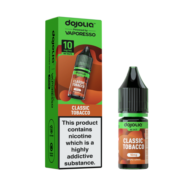 Classic Tobacco DOJOLIQ E-Liquid Nicotine Salt By Vaporesso 10ml - Vapestore Direct