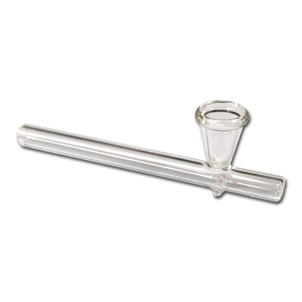 Extra Slim Glass V Bowl Pipe - Vapestore Direct