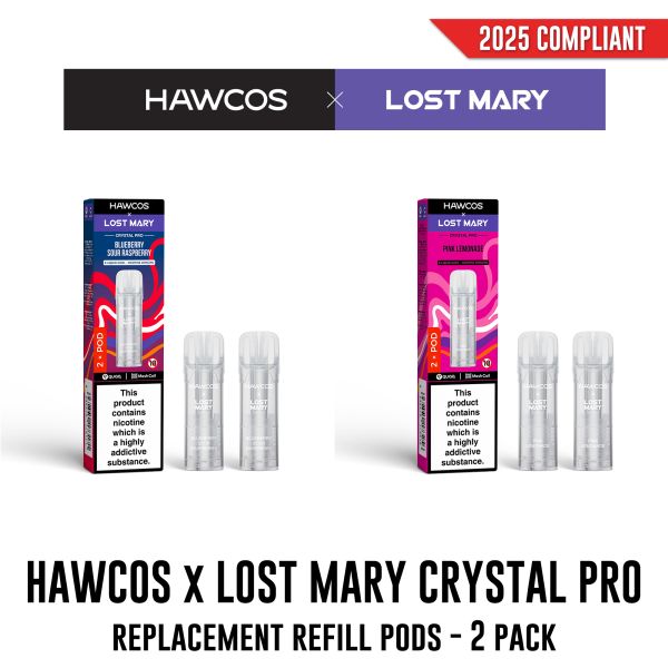 HAWCOS x Lost Mary Crystal Pro Replacement Pods - Vapestore Direct