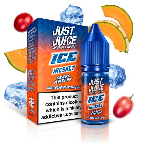 Grape & Melon ICE E-Liquid Nicotine Salt By Just Juice 10ml - Vapestore Direct