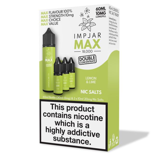 Lemon & Lime E-Liquid MAX 18000 Longfill By Impjar 60ml - Vapestore Direct