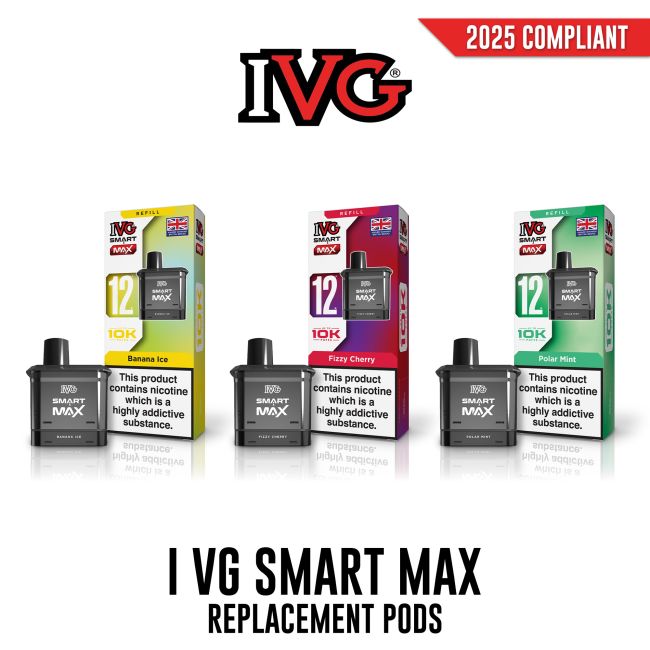 IVG Smart Max Replacement Refill Pod 10MG & 20MG - Vapestore Direct