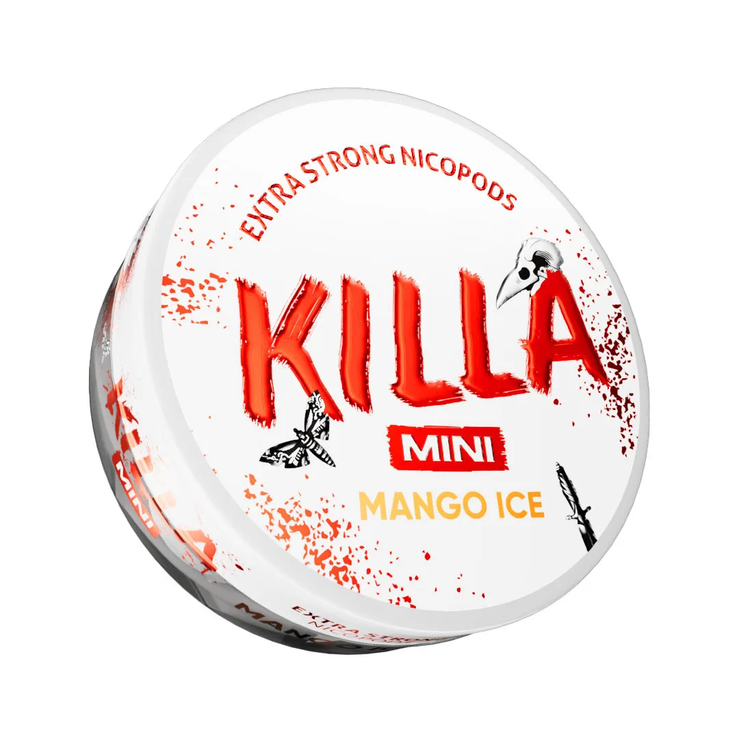 Killa MINI Mango Ice Nicotine Pouches 16mg - Vapestore Direct
