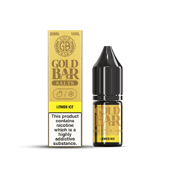 Lemon Ice E-Liquid Nicotine Salt By Gold Bar 10ml - Vapestore Direct