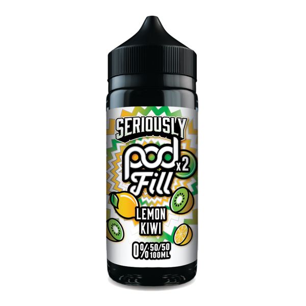 Lemon Kiwi Seriously Pod Fill X2 E-Liquid Shortfill by Doozy Vape 100ml - Vapestore Direct