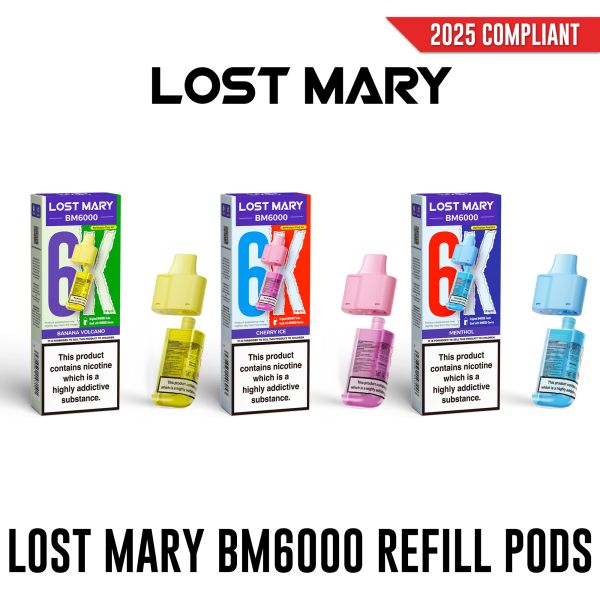 Lost Mary BM6000 6000 Replacement Pre-Filled Pods - Vapestore Direct