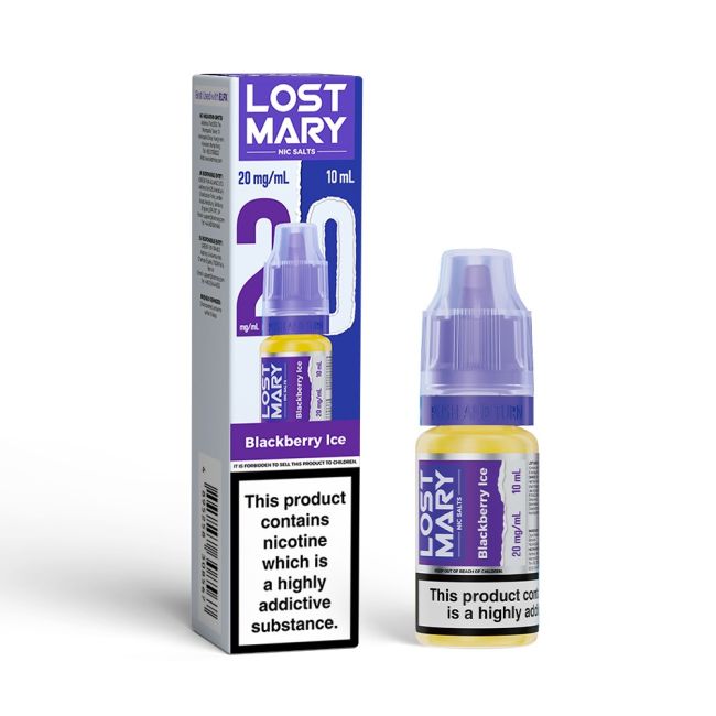 Blakberry Ice LOST MARY E-Liquid Nicotine Salt By Elfbar 10ml - Vapestore Direct