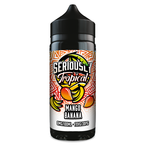 Mango Banana Seriously Tropical E-Liquid Shortfill By Doozy Vape 100ml - Vapestore Direct