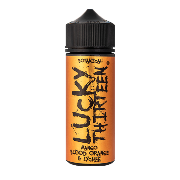 Mango Blood Orange & Lychee E-Liquid Shortfill By Lucky Thirteen 100ml - Vapestore Direct