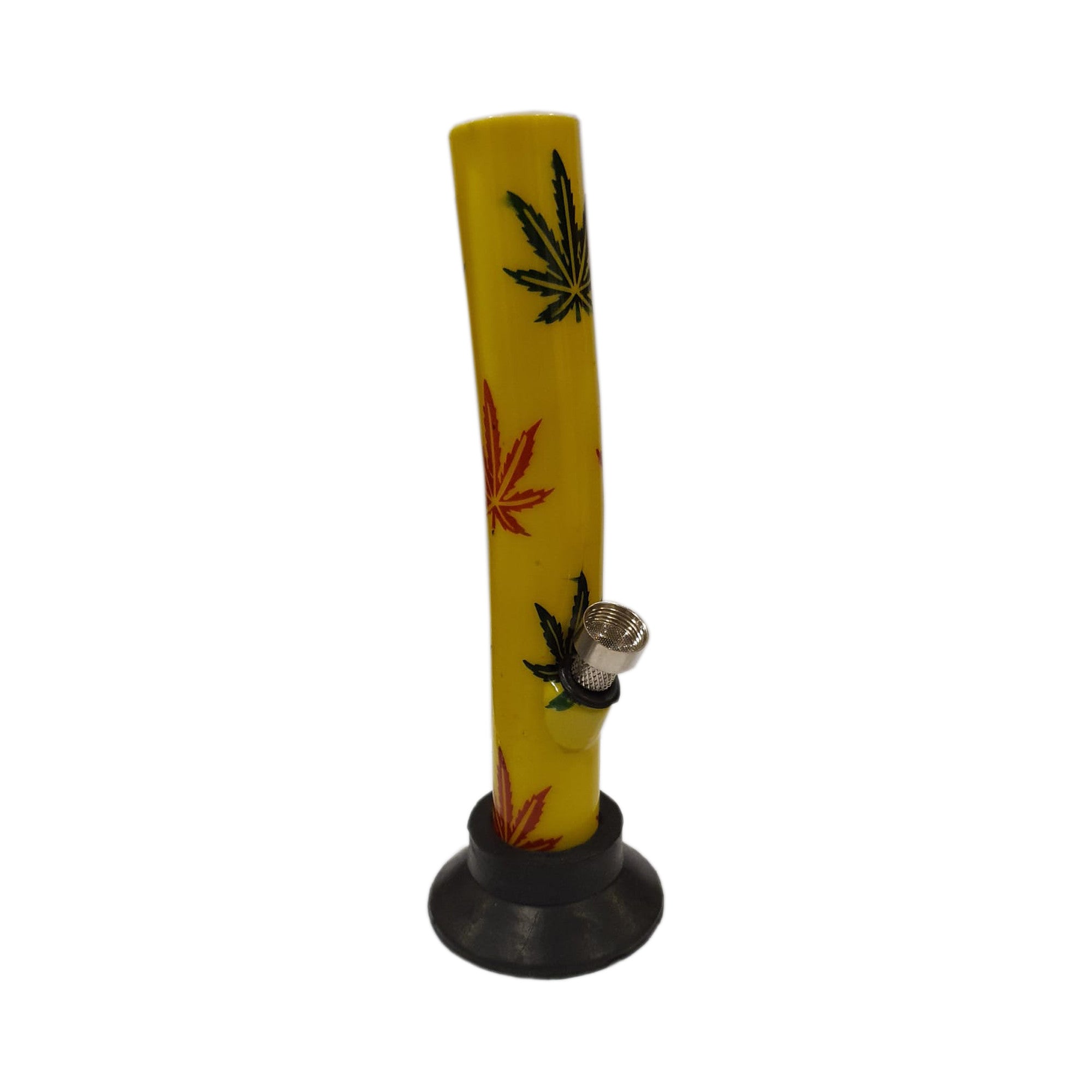 20cm Mini Acrylic Rasta Leaf Waterpipe - MB107 - Vapestore Direct