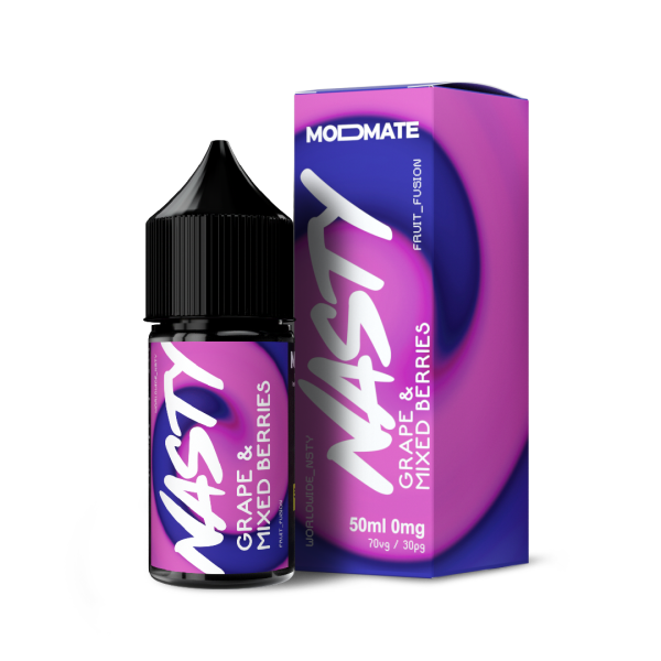 Grape & Mixed Berries MODMATE E-Liquid Shortfill By Nasty Juice 50ml - Vapestore Direct