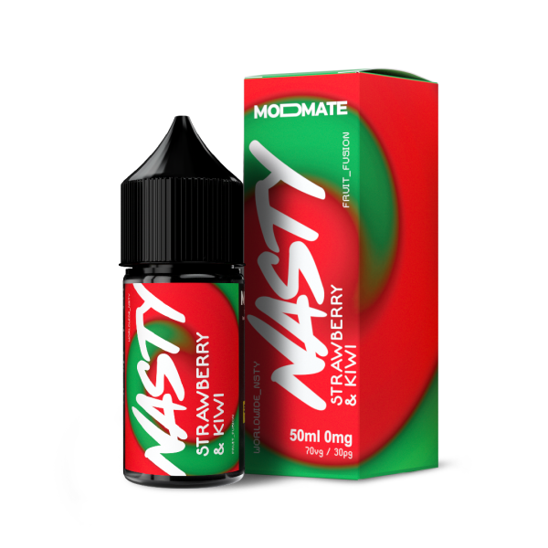 Strawberry & Kiwi MODMATE E-Liquid Shortfill By Nasty Juice 50ml - Vapestore Direct