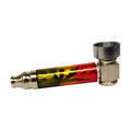 8cm Metal Leaf Pattern Pipe - Vapestore Direct
