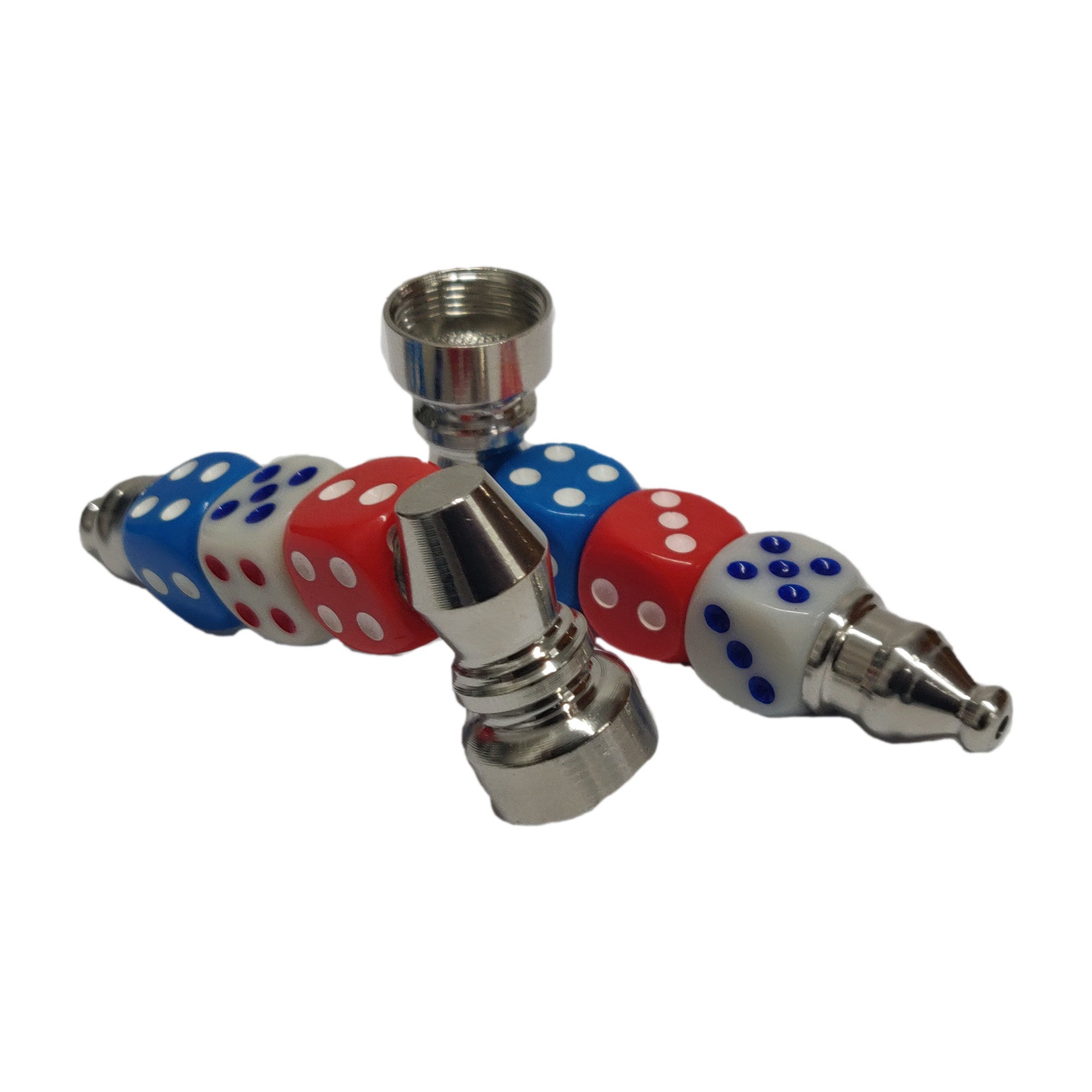 8cm Metal Dice Pipe - Vapestore Direct