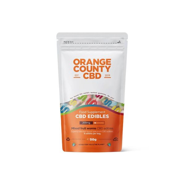 Gummy Worms CBD Gummies By Orange County - Vapestore Direct