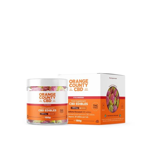 Gummy Strawberries CBD Gummies By Orange County - Vapestore Direct