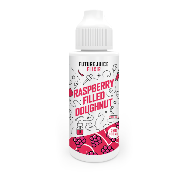 Raspberry Filled Doughnut E-Liquid Shortfill By Future Juice 100ml - Vapestore Direct