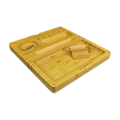 Raw Bamboo Wooden Back Flip Rolling Tray - Vapestore Direct