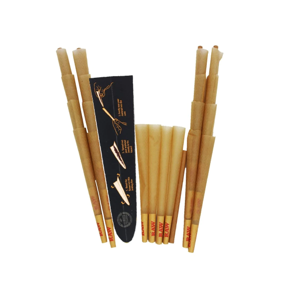 Raw Black King Size Pre-Rolled Cones - Vapestore Direct